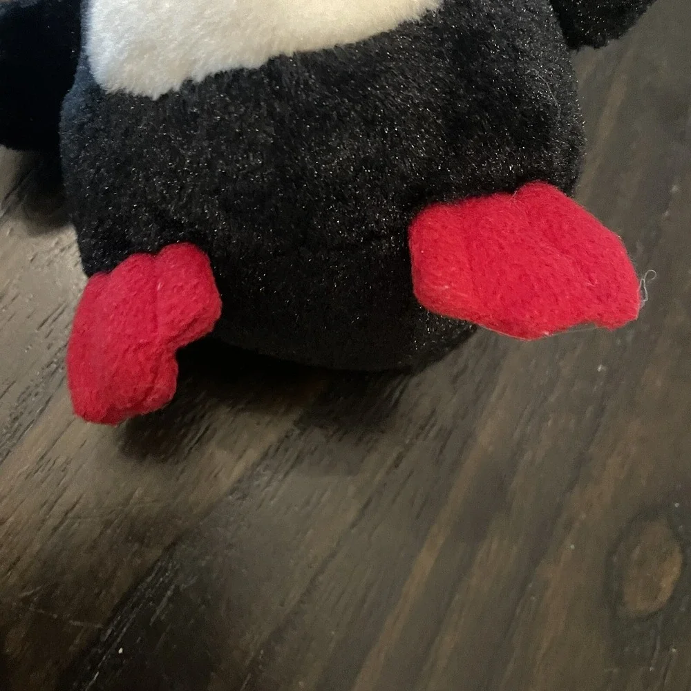 Gymboree Penguin Purse Kids OS Black Good Plush Animal Winter Scarf Handbag